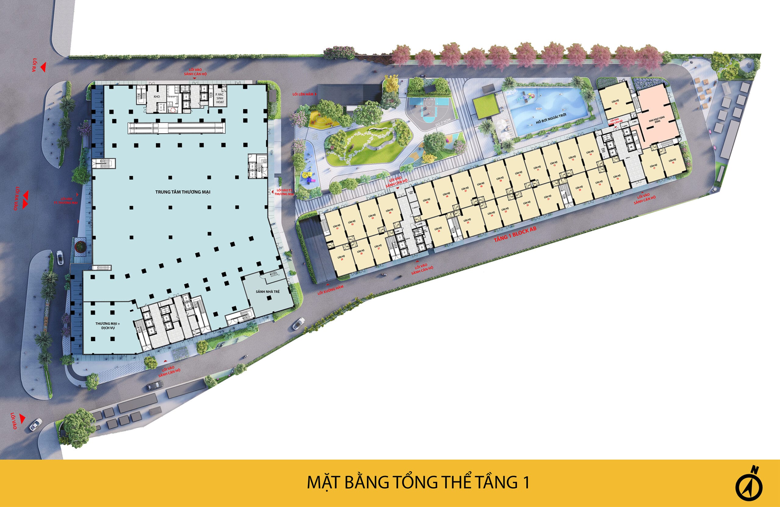 BCONS SOLARY 13 Mặt bằng dự án Bcons Solary