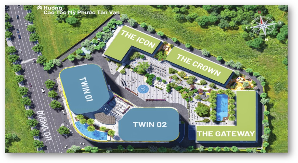 Mặt bằng tổng thể Bcons Center City