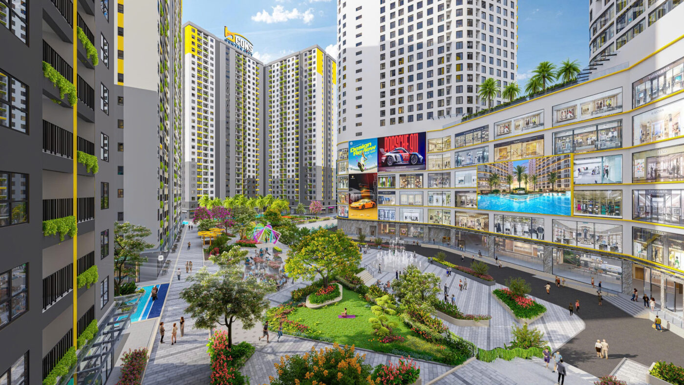 Tiện ích khuôn viên nội khu Bcons Center City