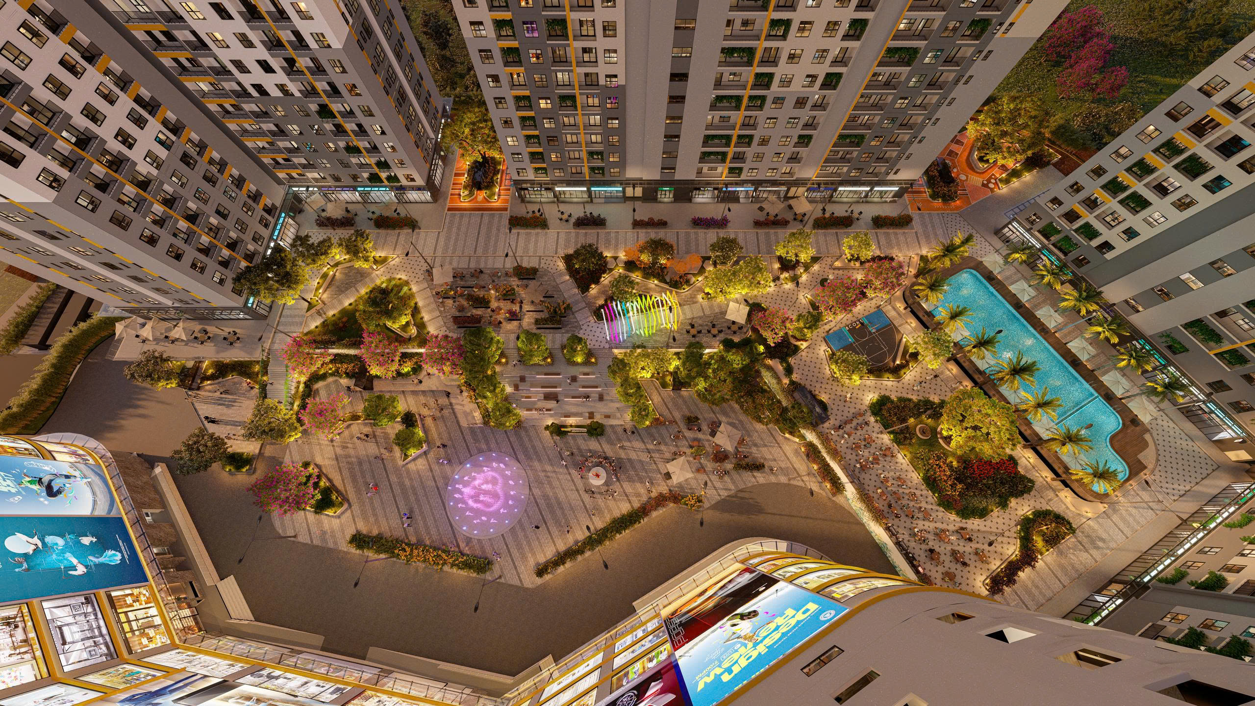 BCONS CENTER CITY 5 Tien ich khuon vien quang truong cong vien Bcons Center City