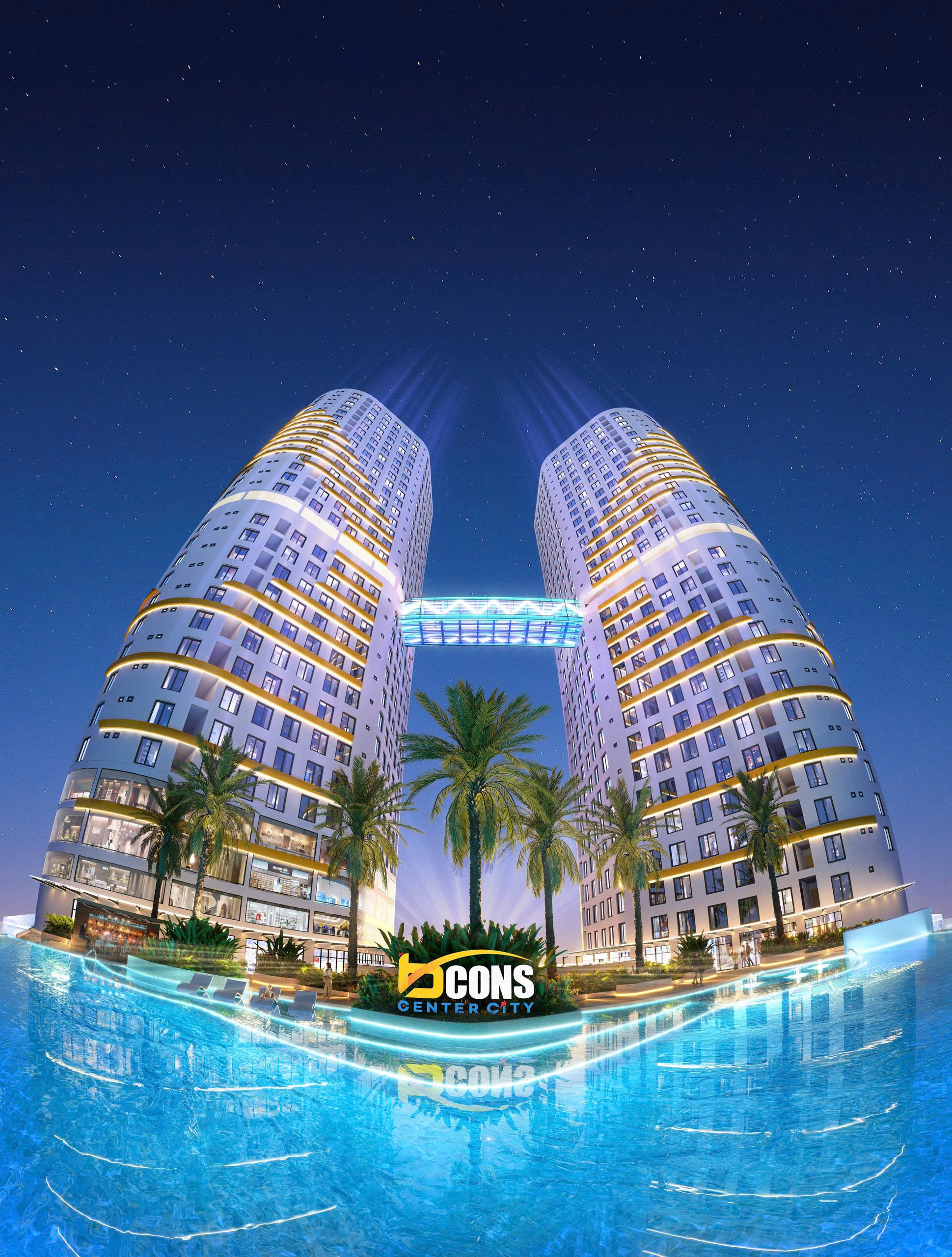 BCONS CENTER CITY 4 Tiện ích tòa tháp đối tại Bcons Center City