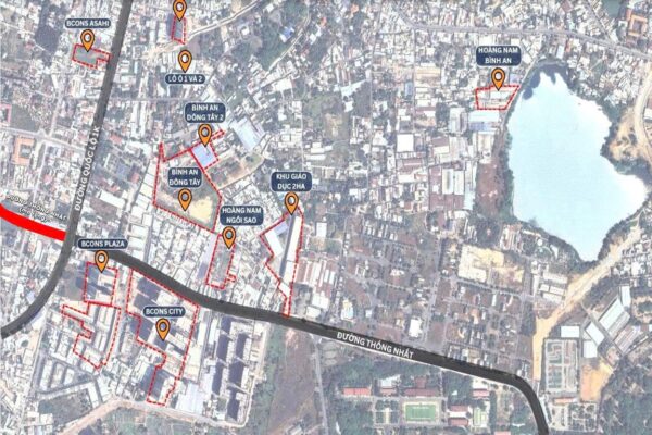 Vị trí dự án Bcons Center City